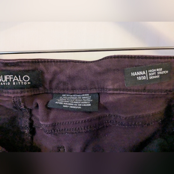 Buffalo David Bitton Deep Purple High-Rise Skinny Jeans - Hanna - Soft Stretch - Picture 3 of 3